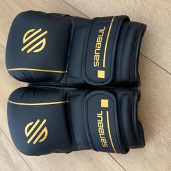 Sanabul Gold strike Puffy MMA Sparring Gloves