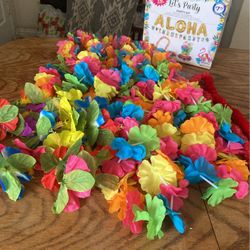 Aloha Party Headbands Centerpieces
