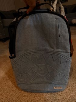 Sprayground Shark Mouth Denim Backpack