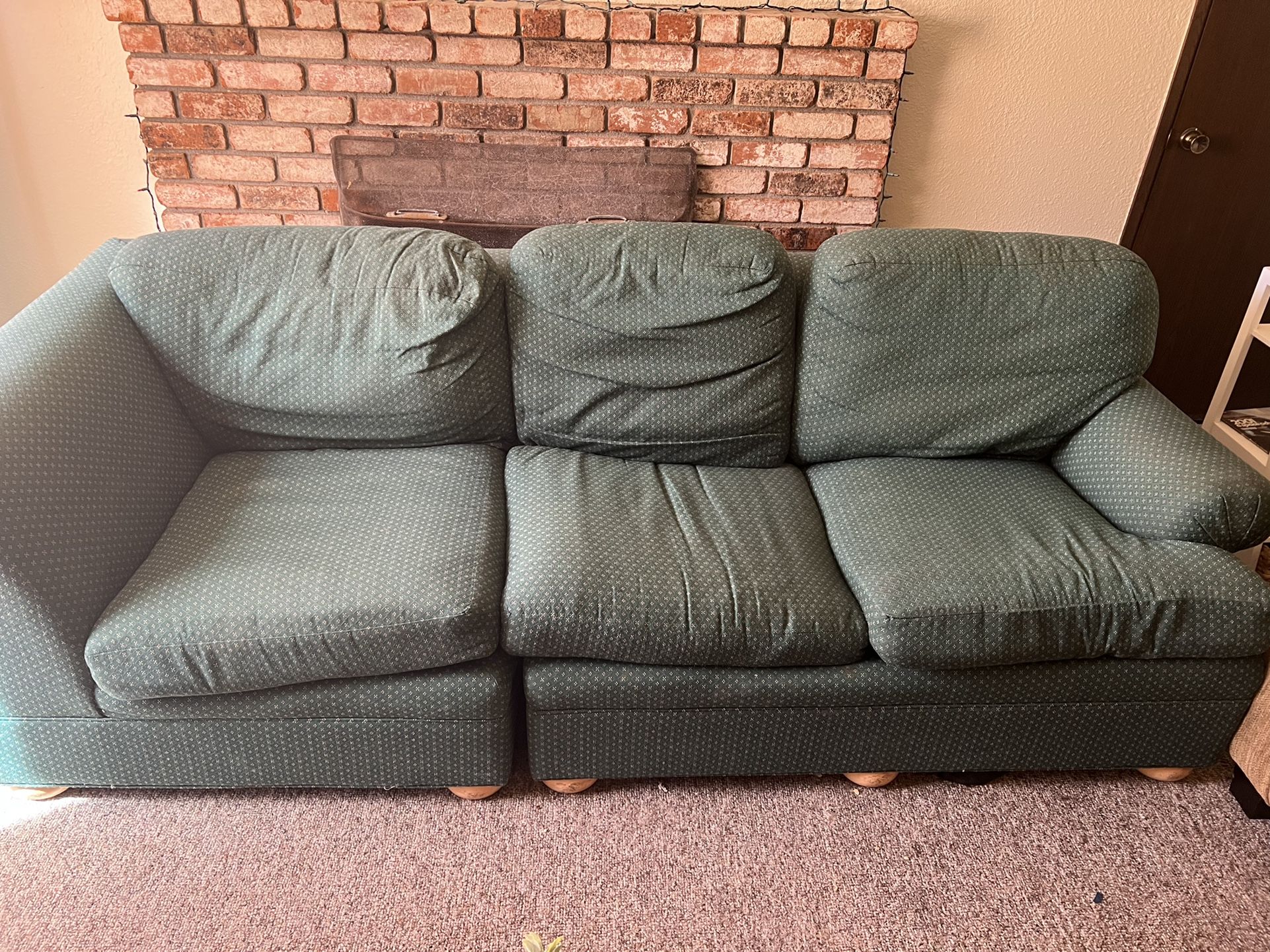 Free Green 2-piece Couch