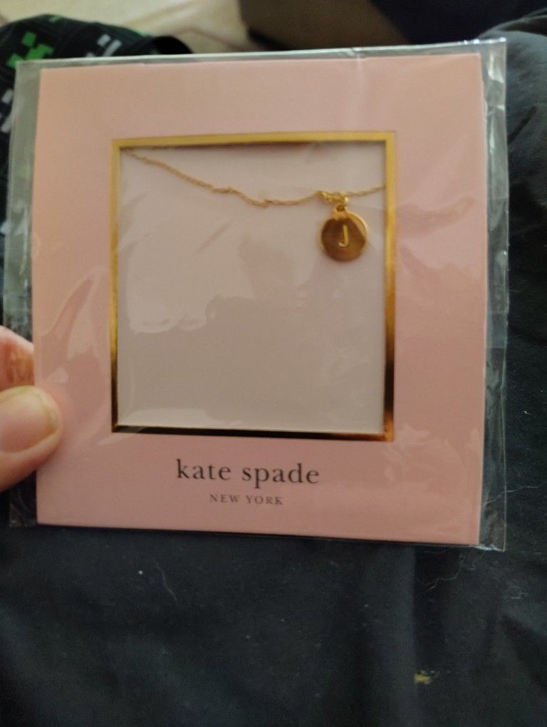Kate Spade necklace "J" pendant