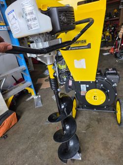 CHAMPION GAS 8"IN AUGER NEW