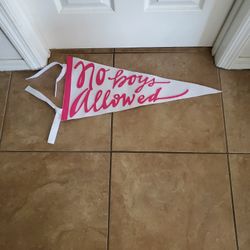 NO BOYS ALLOWED FLAG