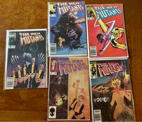 Marvel The New Mutants Comic Book Lot of 5