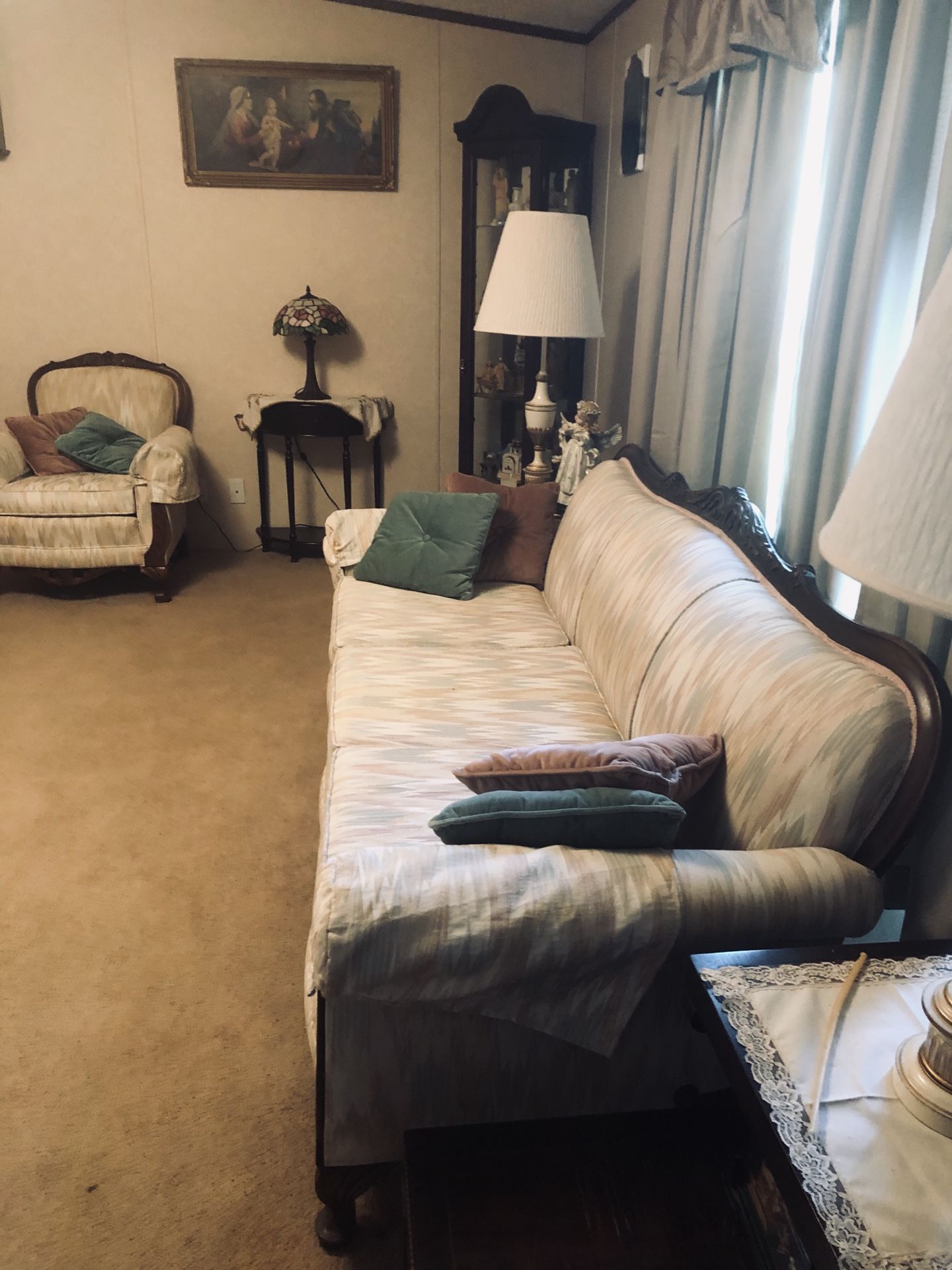 Antique sofa and chair