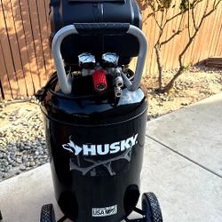 New Husky 30 Ga Oil Free Single Stage Vertical Electric Air Compressor 