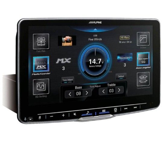 Alpine iLX-F509
1-DIN Halo9 Series 9" Floating Style Touchscreen Receiver with Android Auto, Apple CarPlay Compatible, HD Radio and HD Display