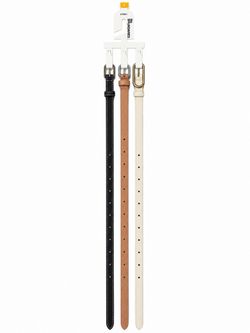 No Boundaries 3-Pack Skinny Belts Size L