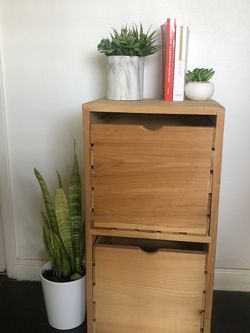 Wood Crate Drawer Stand
