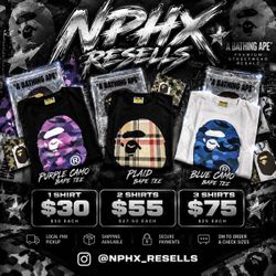 Bape Tees