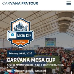 Mesa Cup PPA Pickleball - Fri AM Ticket