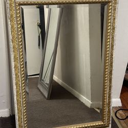 Gold Rimmed Mirror “35 1/2 X 23”