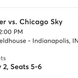 Indiana Fever Vs Chicago Sky 250$