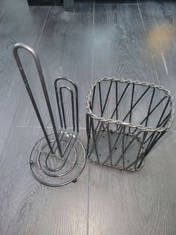 Servilletero y holder para cucharas set