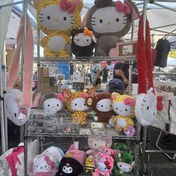 Hello Kitty plushies 