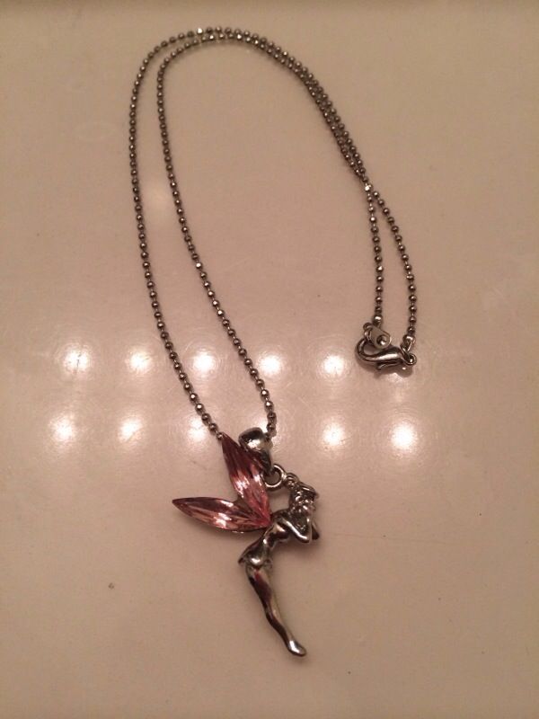 Fairy necklace with silver chain