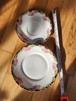 Beyer & Bock Rose Saucer And Plate