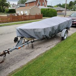 14 Foot Mirrorcraft Aluminum Boat 