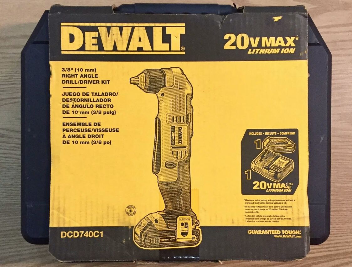 Dewalt 20v Right Angle Drill/Driver Kit Battery Charger