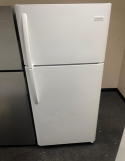 Frigidaire Top Freezer Fridge – White, Clean, Delivery Ready
