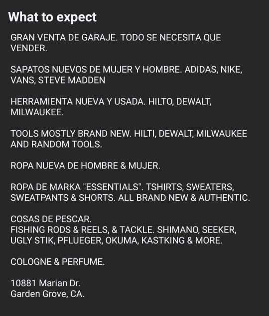 Venta De GARAJE