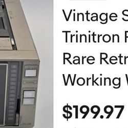 Vintage Sony TV