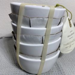 Threshold Avesta 4 Piece Stoneware White Mini Bowl Set
