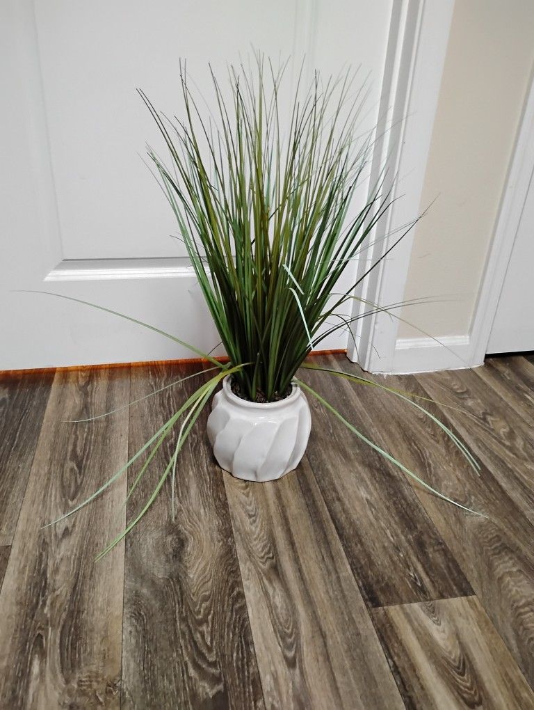 Artificial Plant with a Pot, Ceramic Pot