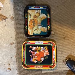 2 Coke Tin Plates 