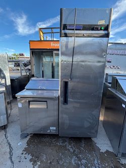 The refrigerator and prep table are working very well; their temperatures are perfect.