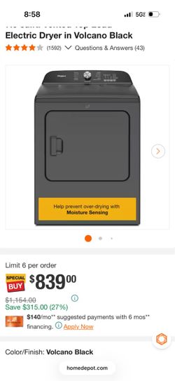 Maytag electric dryer laundry