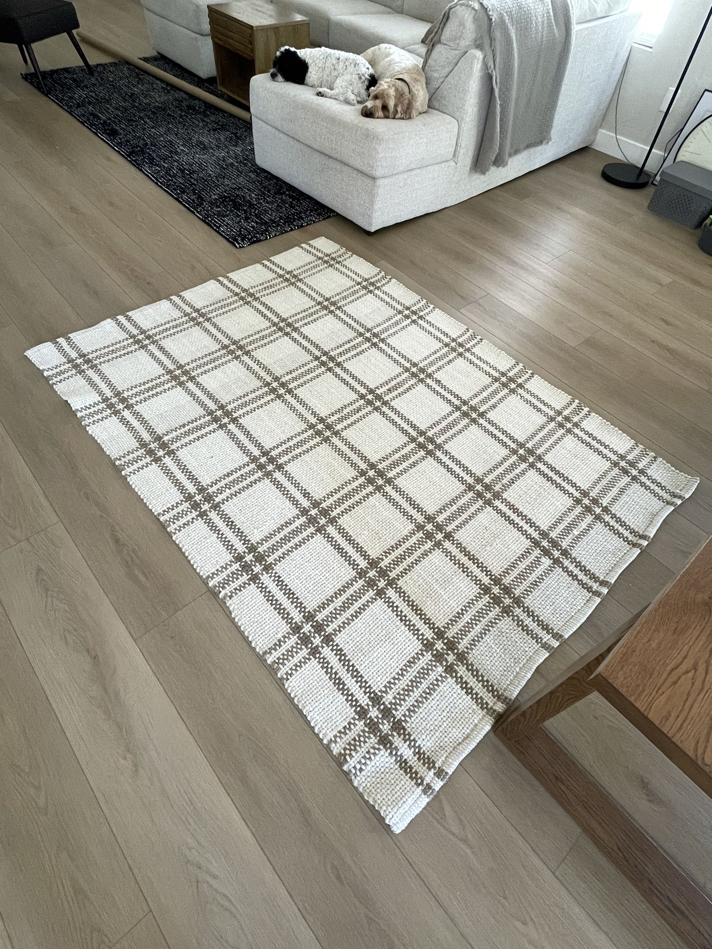 5 x 7 Plaid Wool/Cotton Area Rug - Threshold With Studio McGee