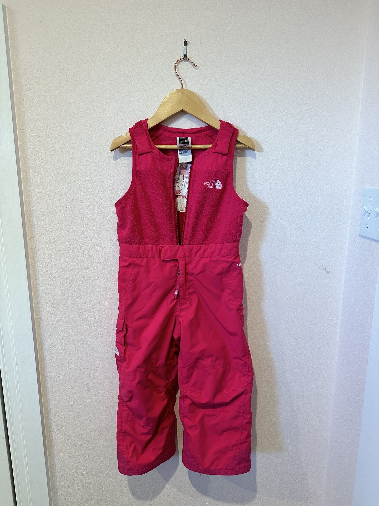 The North Face Hyvent Pink Toddler Snow Bibs