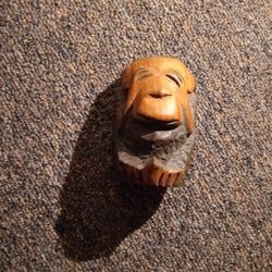 Antique See No Evil Wooden Monkey 