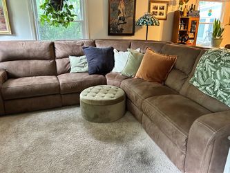 Large Brown Sectional Sofa
