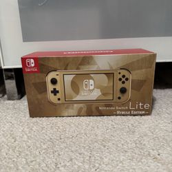 Nintendo Switch Lite Hyrule Edition With Case And SD Card