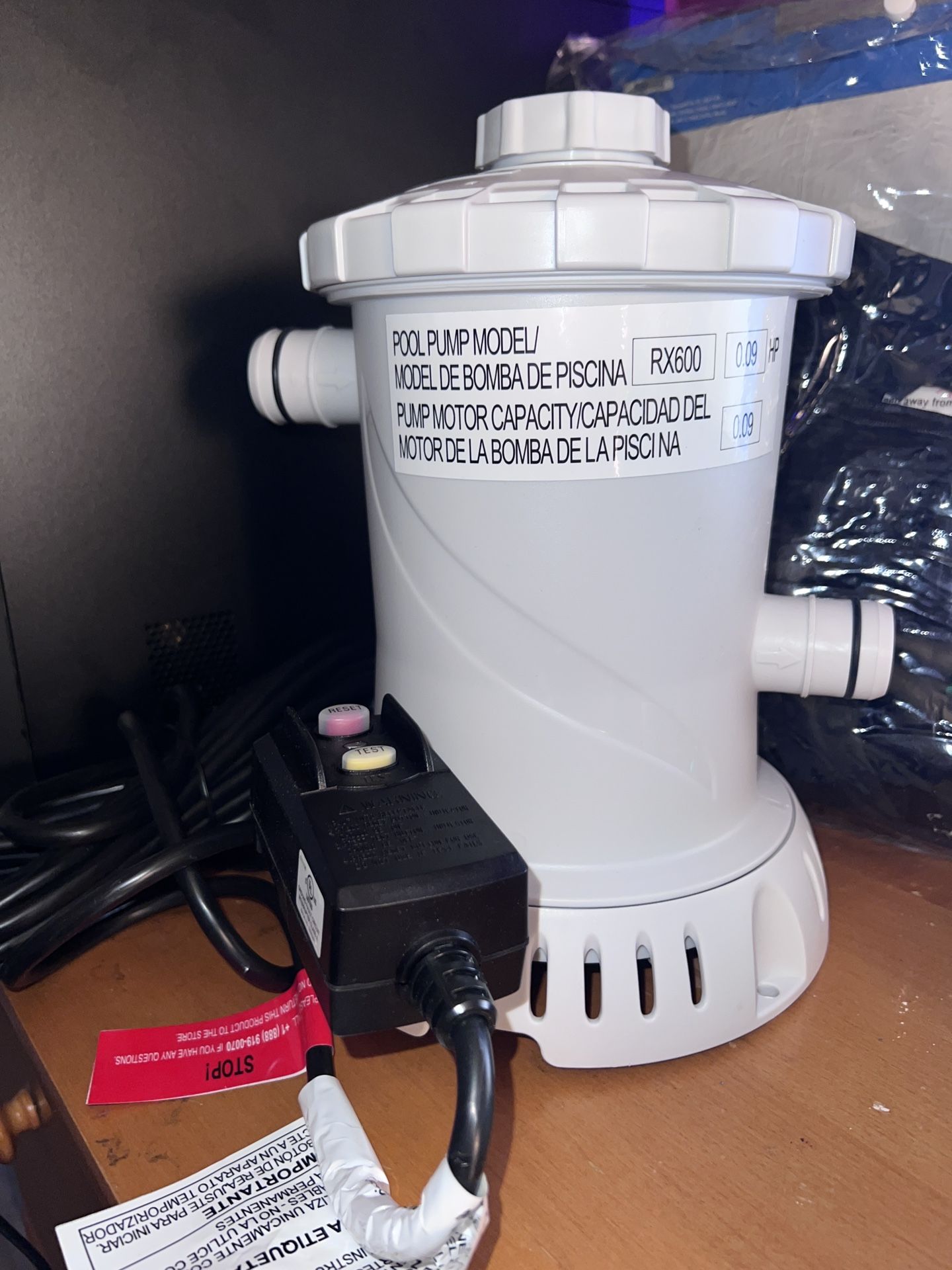 Summer waves 600gal Above ground pool RX600 filter pump