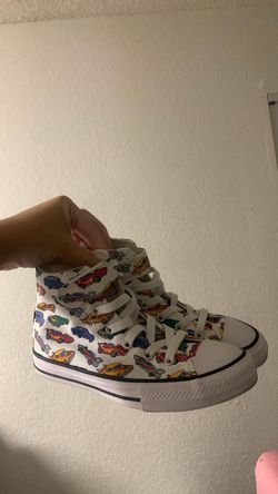 Size 1.5 kids hotwheel converse high tops