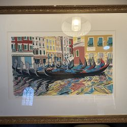 Print "Bacino Orseolo" 21 color silk-screen