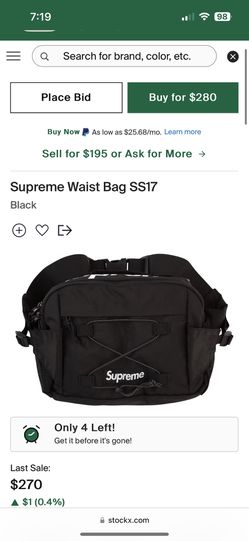 Supreme fannypack Waste Bag SS17 Navy blue for Sale in Bellflower