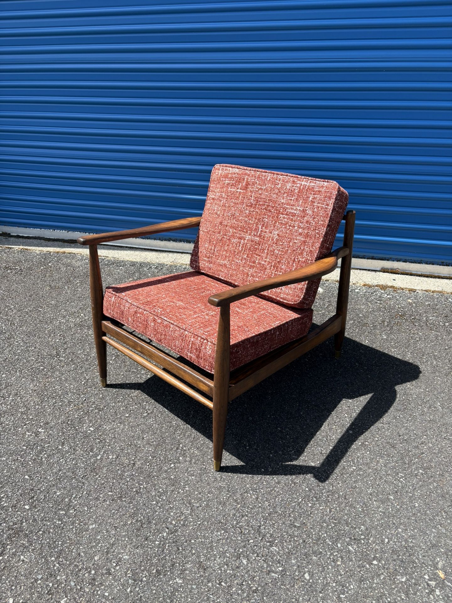 Mid Century Modern Solid Wood Lounge Chair