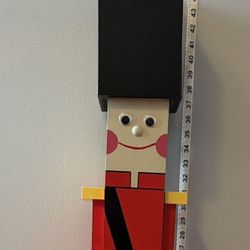 Red Toy Soldier  44” x 5” x 6” 