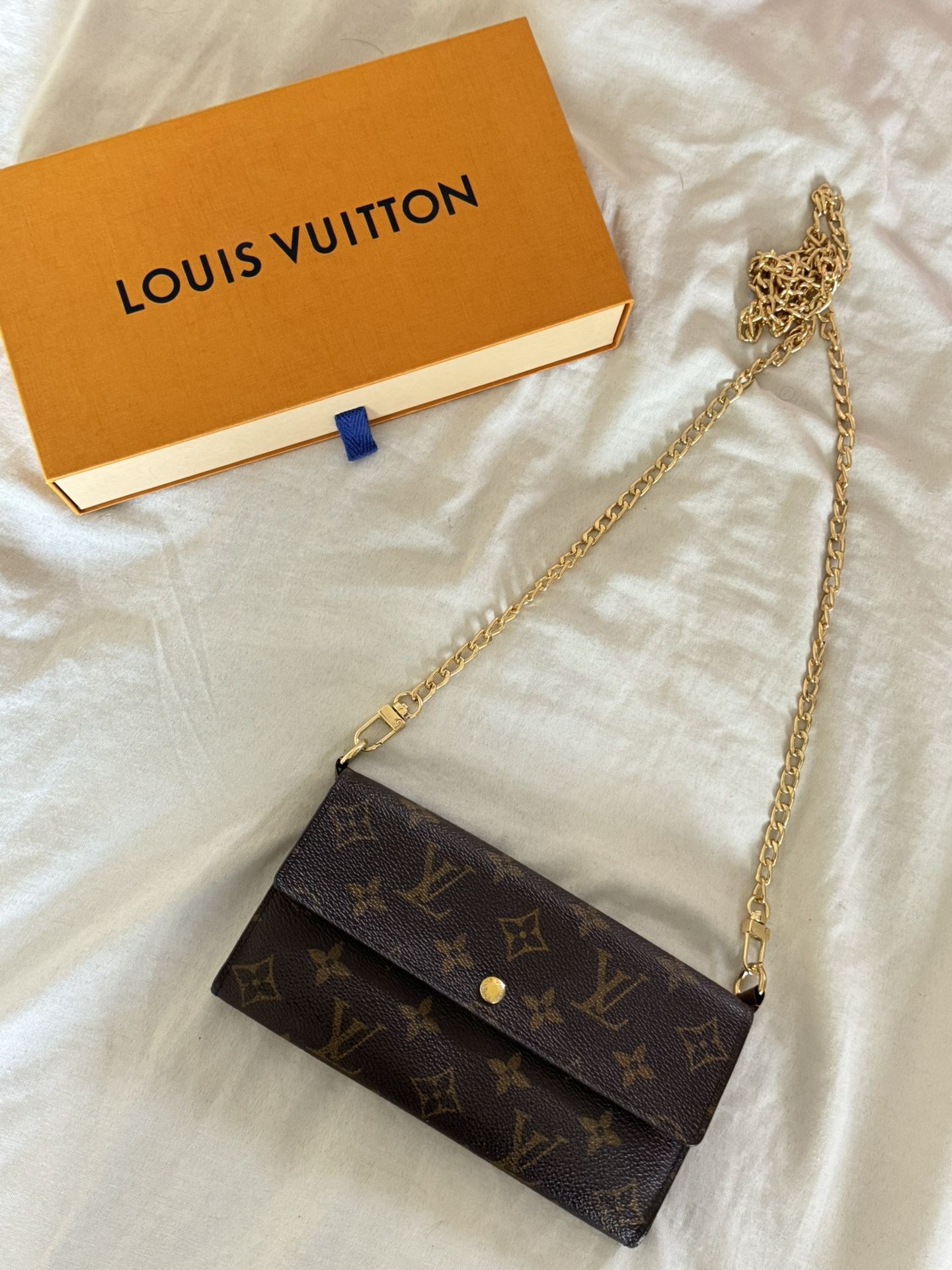 Authentic Louis Vuitton Monogram Wallet Crossbody Bag