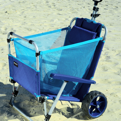 Mac Sports  2-in-1 Beach Lounger Chair & Wagon Cart