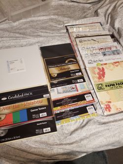 Scrapbook paper cardstock Lot of 16 new unopened