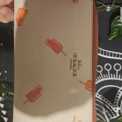 Coach Slim Popsicle Ice Cream Leather Wallet