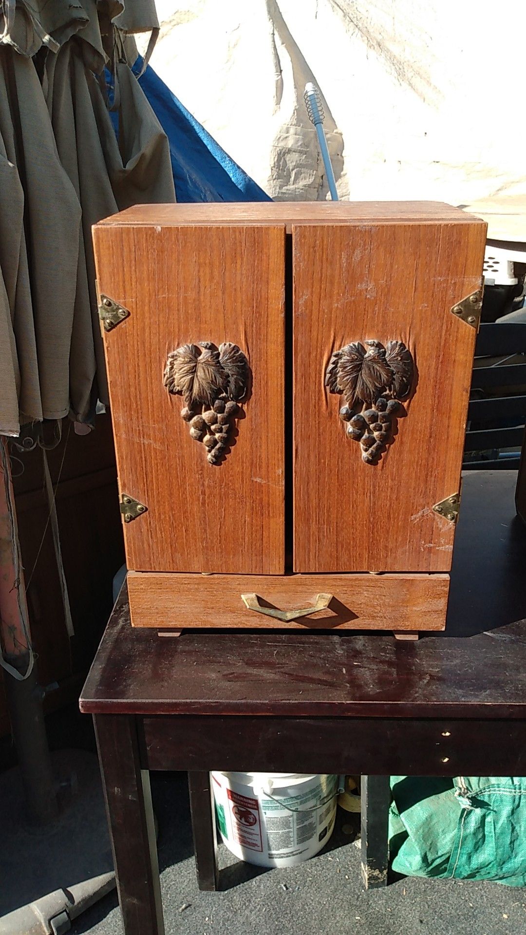 Antique liquor cabinet