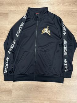 Nike Air Jordan Track Jacket Black Gold