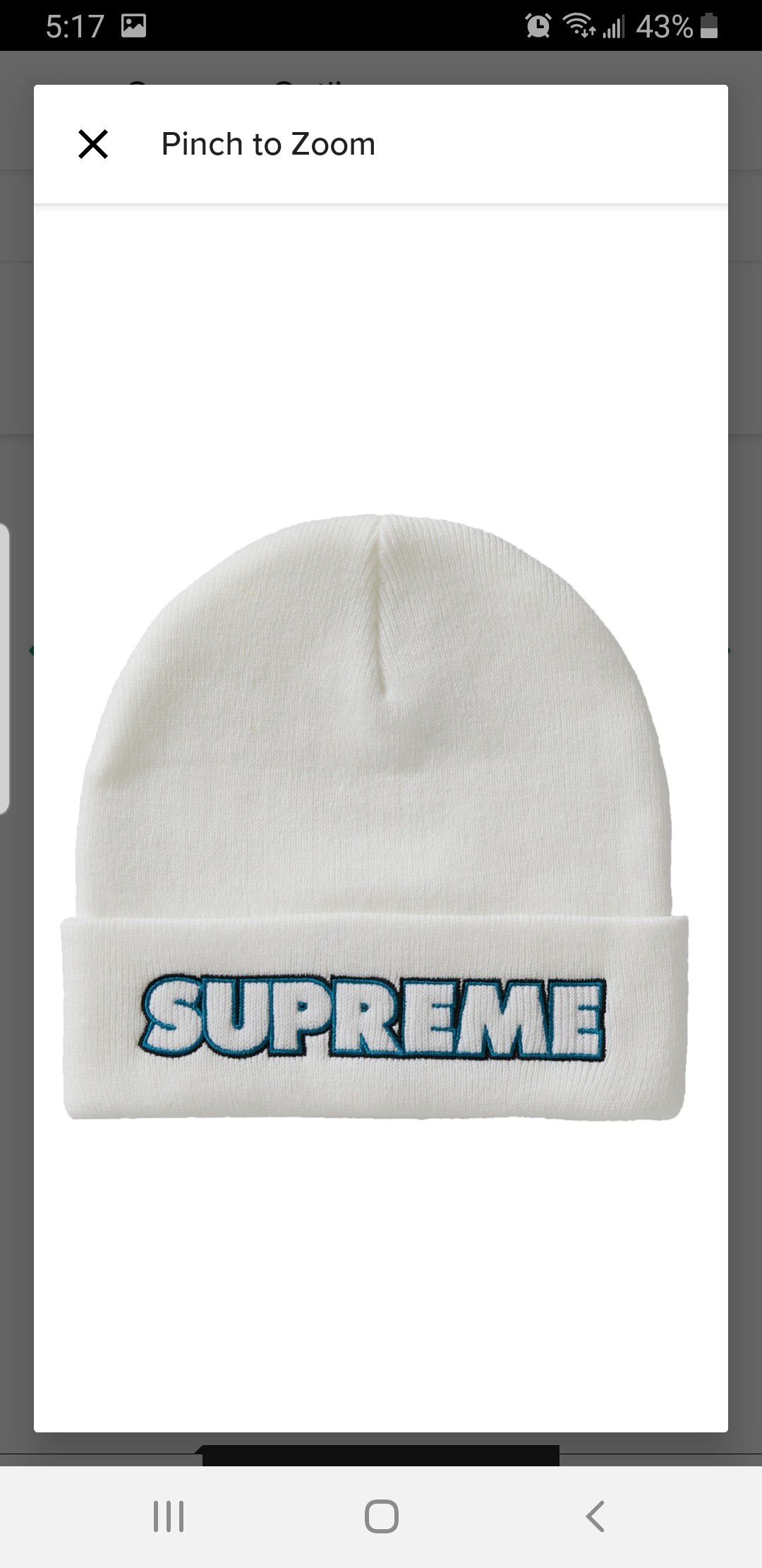 SUPREME Beanie Brand New Sold Out White