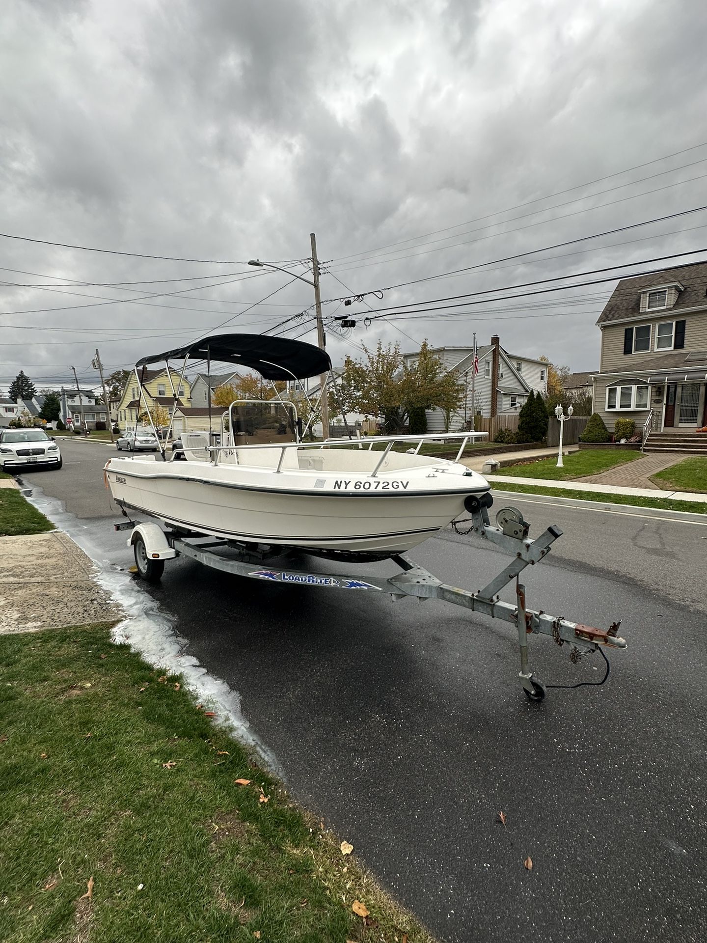 Angler 2001 18 foot center console with trailer NO MOTOR
